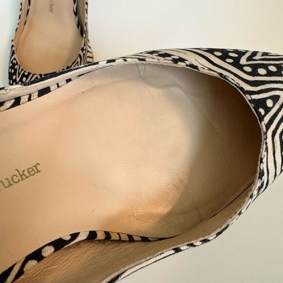 Loeffler Randall x Tucker tamsin printed pointed toe heels size 7.5 - Picture 2 of 8